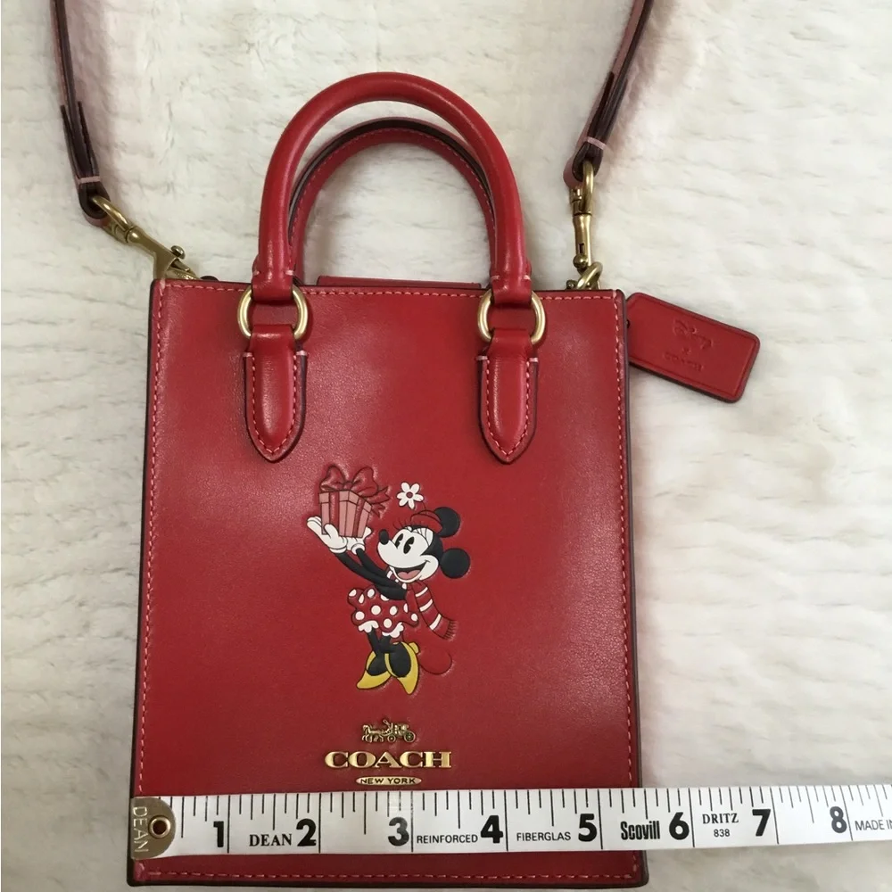 Coach And Disney Bags Disney X Coach North South Mini Tote With Minnie Mouse